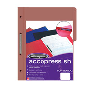 [ACO-FOL-P4566] Carpeta pressboard Accopress sh ACCO oficio color caoba con broche de 8 cm