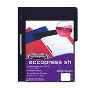 [ACO-FOL-P0843] Carpeta pressboard Accopress sh ACCO oficio color negro con broche de 8 cm