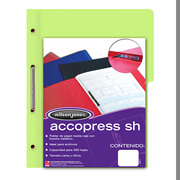 [ACO-FOL-P4569] Carpeta pressboard Accopress sh ACCO oficio color verde claro con broche de 8 cm