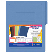 [KYM-FOL-PTCAZC] Carpeta pressboard KYMA con broche de 8cm carta color azul con 5 piezas