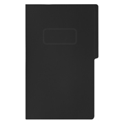 Carpeta pressboard con broche Fortec oficio color negro, paquete c/10 pzas