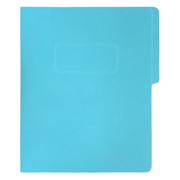 Carpeta pressboard con broche Fortec ta color azul claro, paquete c/10 pzas