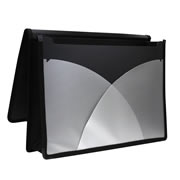 [ESS-POR-F880] Cartera expandible Oxford carta color negro