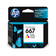 [HP-TIN-3YM78AL] Cartucho de tinta HP ink 667 tricolor .