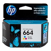[HP-TIN-F6V28AL] Cartucho de tinta tricolor HP 664 .