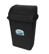 [SAB-CEST-8155] Cesto con tapa de balancin Sablon color negro