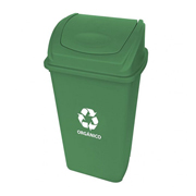 [SAB-CEST-8566] Cesto con tapa organico Sablon color verde con impresion