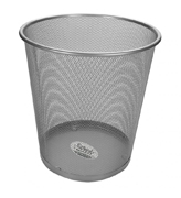 [SAB-CEST-8054] Cesto de malla redondo metalico Sablon color gris