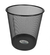 [SAB-CEST-0552] Cesto de malla redondo metalico Sablon color negro