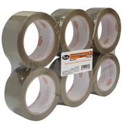 [TUK-ADS-258222] Cinta 182 de empaque TUK 48mm x 100m , color canela, con 6 piezas