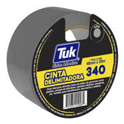 [TUK-ADS-434046] Cinta 340 delimitadora TUK 48mm x 33m , color gris, 1 pza