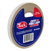[TUK-ADS-420200] Cinta 402 doble capa TUK 12mm x 33m , color crema, 1 pza