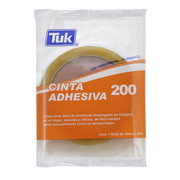 [TUK-ADS-260009] Cinta adhesiva 200 TUK 18mm x 65m , transparente, 1 pza