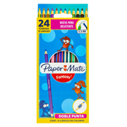 [BER-COL-2049476] Colores Paper Mate triangualres  dobl unta con 12 lápices