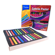[AZO-COL-DAD0501] Colores pastel seco Stafford colores surtidos caja con 24 pzas