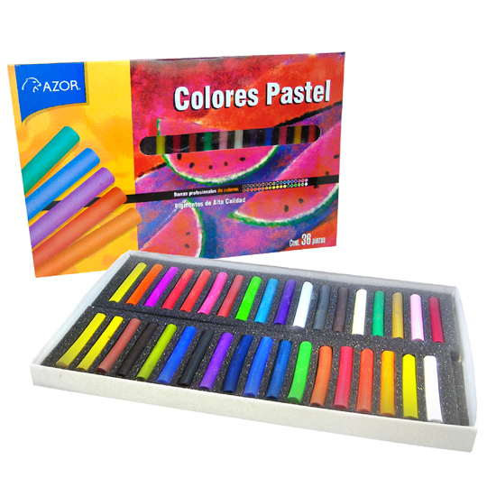 Colores pastel seco Stafford colores surtidos caja con 36 pzas