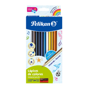 [PEL-COL-330301] Colores redondos Pelikan con 24 pieza .