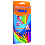 [MAE-COL-CMT12] Colores triangulares MAE caja con 12 piezas