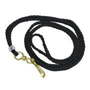 [AZO-GAF-1013C] Cordón para gafete Sablón color negro bolsa con 50 piezas a granel