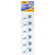 [BIC-CRR-MINTAPC] Corrector Bic mini tape cinta con 6 piezas