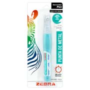 [ZEB-CRR-2213] Corrector liquido tipo pluma zebra, punto 0.8 mm, colores surtidos, blister 1 pz