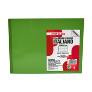 [DIE-CUA-8340] Cuaderno cosido Dietrix forma italiana cuadro 5 mm 100 hojas color verde claro