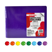 [DIE-CUA-9474] Cuaderno cosido Dietrix forma italiana cuadro 5 mm 100 hojas colores surtidos