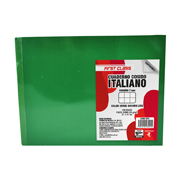 [DIE-CUA-8221] Cuaderno cosido Dietrix forma italiana cuadro 7 mm 100 hojas color verde obscuro