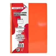 Cuaderno cosido Dietrix profesional cuadro 7 mm 100 hojas color naranja