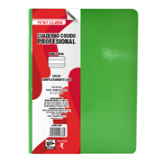 [DIE-CUA-9676] Cuaderno cosido Dietrix profesional doble raya 100 hojas color verde claro