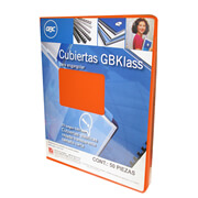 [GBC-PAS-M600010] Cubierta plástica tamaño carta GBklas GBC color naranja