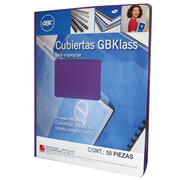 [GBC-PAS-M600022] Cubierta plástica tamaño carta gbklas C color morada con