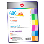 Cubierta tamaño carta olor mixto GBC colores surtidos
