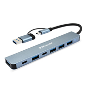 [BR-CO-6005446] DOCKING HUB USB 7 EN 1 BROBOTIX CONECTORTIPO C Y A