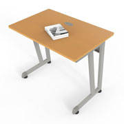 [LITA-ES-123S] ESCRITORIO PICCOLO LINEA ITALIA MODELO 123S COLOR MAPLE.