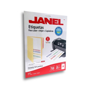 Etiqueta laser mod j-5266 surtidp 5 c res JANEL 17x87mm con 750 etiquetas