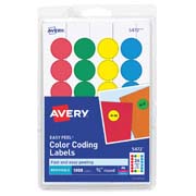 Etiqueta redonda removible AVERY tecnología laser/inkjet