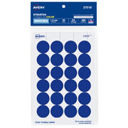 Etiqueta redonda removible azul AVERY tecnología laser/inkjet