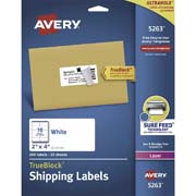 Etiqueta tecnología laser AVERY color blanco