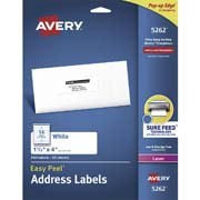 Etiqueta tecnología laser AVERY color blanco