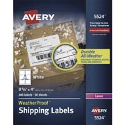 Etiqueta tecnología laser AVERY color blanco