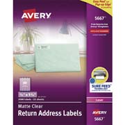 Etiqueta tecnología laser AVERY traslúcida