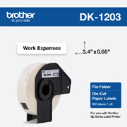 Etiquetas brother de papel para carpe DK1203
