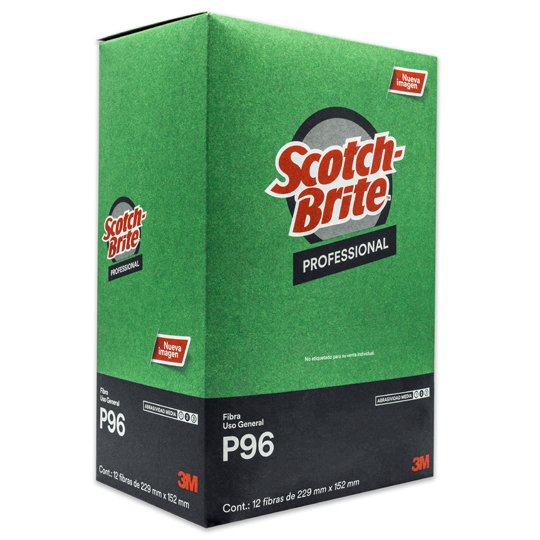 Fibra verde Scotch-brite 3M caja con 12.