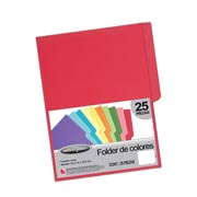 Folder de color ACCO carta color rojo intenso con 25 piezas