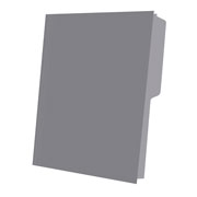 Folder de color Pendaflex carta color gris ceja 1/2 caja con 25 pzas