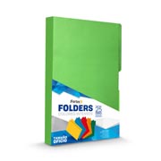 Folder de color intenso Fortec oficio color veceja 1/2 caja con 25 pzas