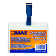 [MAE-GAF-10H] Gafete transparente horizontal marca mae1 pieza