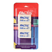 [DIE-GOM-5081] Goma Factis 36R forma rectangular color blanco blíster 3 piezas