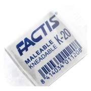 [DIE-GOM-5089] Goma de borrar maleable Factis K20 de caucho sintético caja 20 piezas